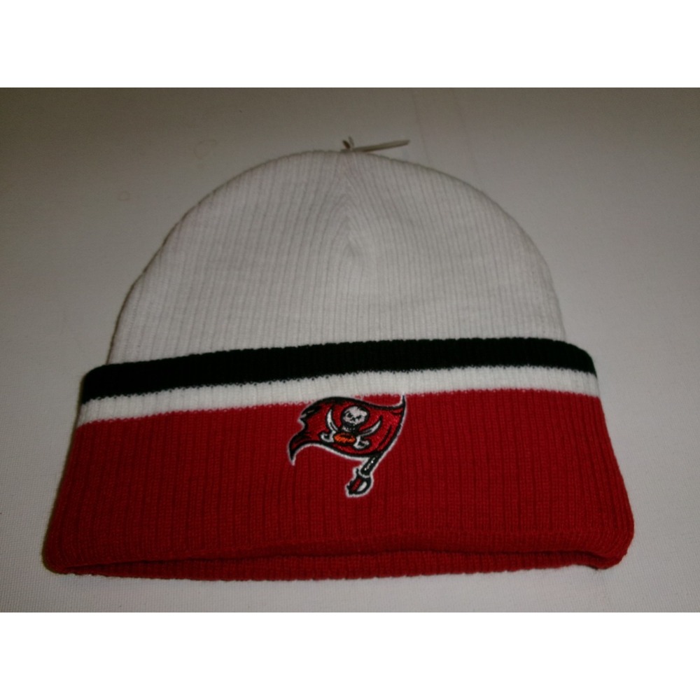 TAMPA BAY BUCCANEERS BUCS  KNIT BEANIE TOBOGGAN Y2K 00s HAT CAP VINTAGE DEAD BK